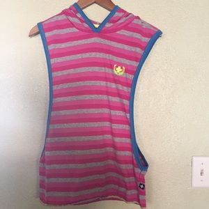 Andrew Christian Size Medium Pink Stripe Tank